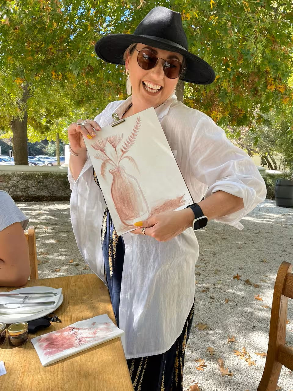 Paint with red wine in Cape Town