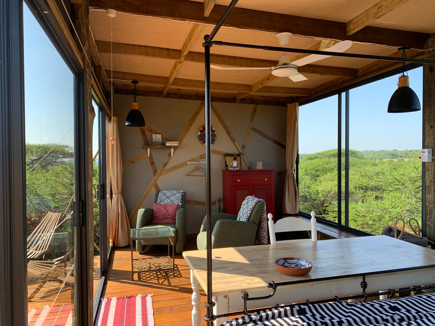 Hut on poles in the bush #1 @ Mudhouse Zululand