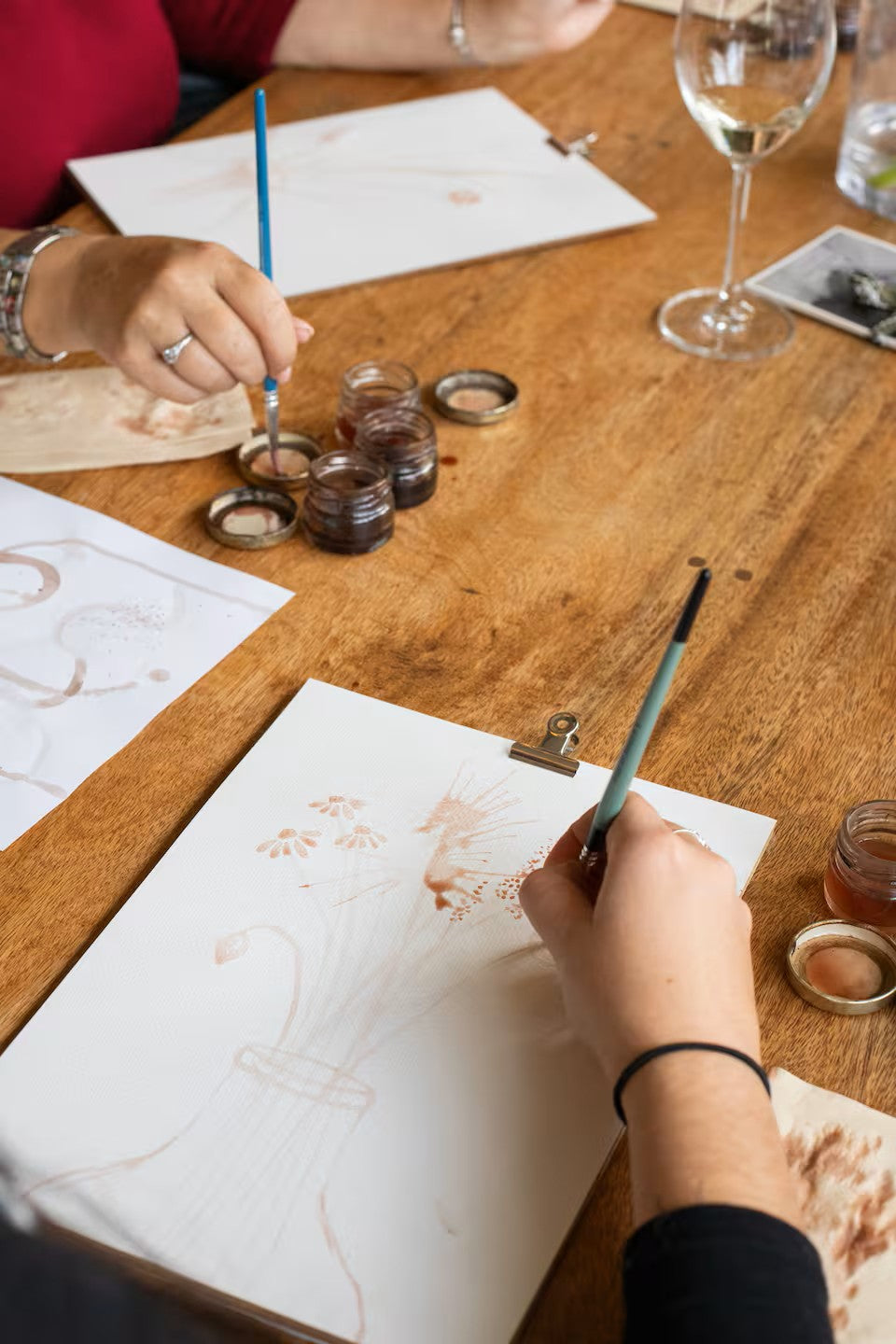 Paint with red wine in Cape Town