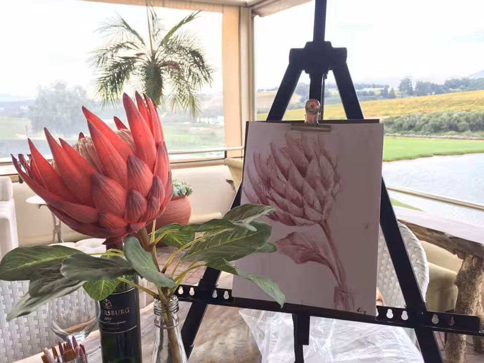 Paint with red wine in Cape Town