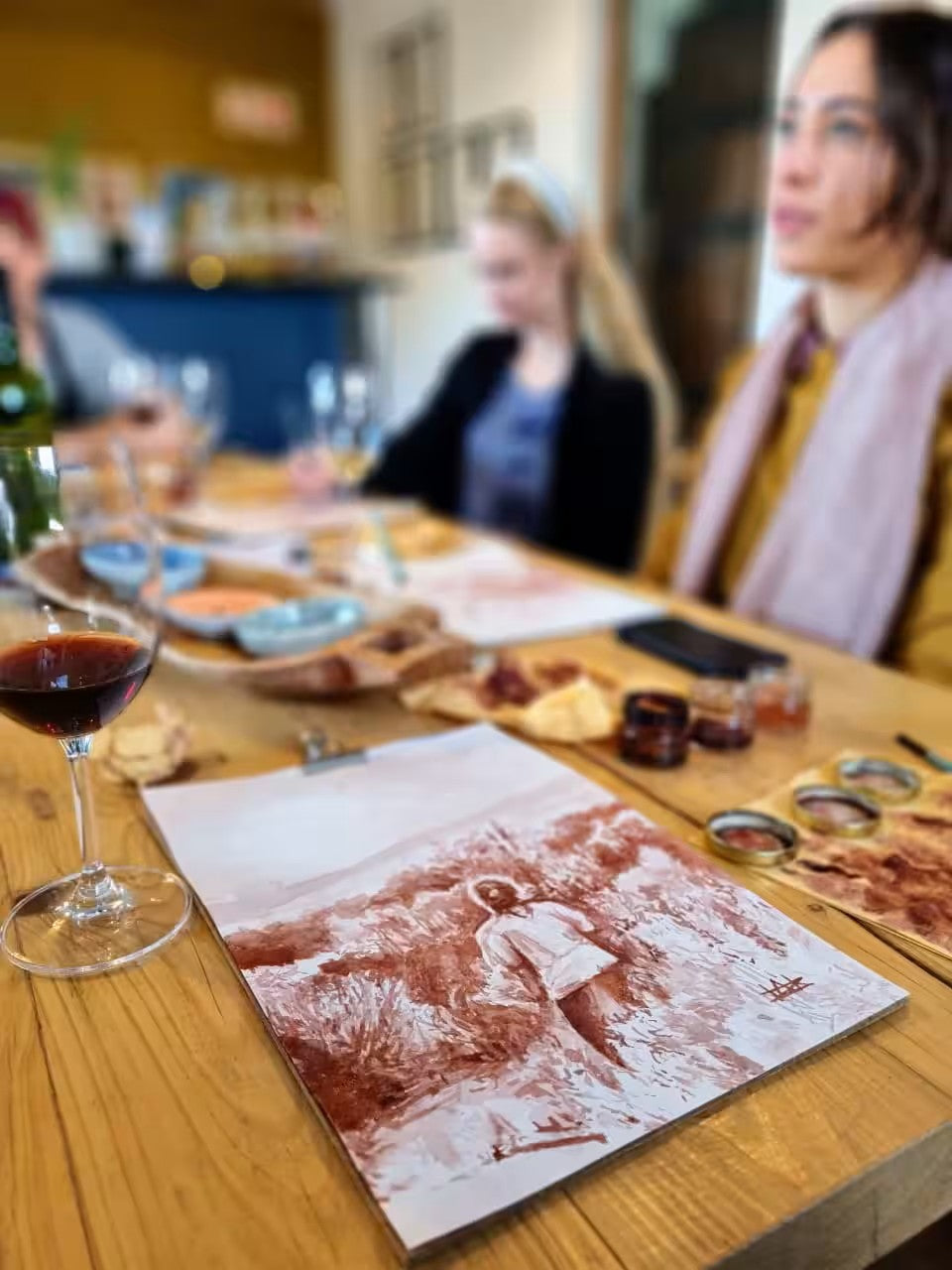 Paint with red wine in Cape Town